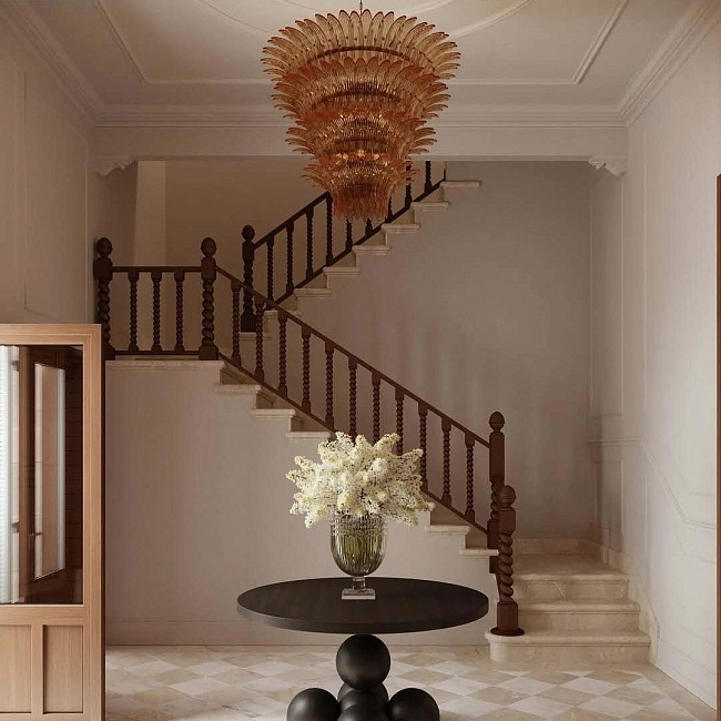 Palmette 4-Tier Red Stairs